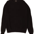 Zara Herre Boat Neck Jumper Sweater Medium Sort Bomuld