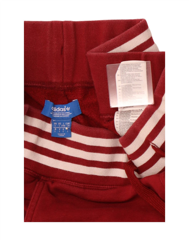 ADIDAS Mens Sport Shorts Large  Red Cotton
