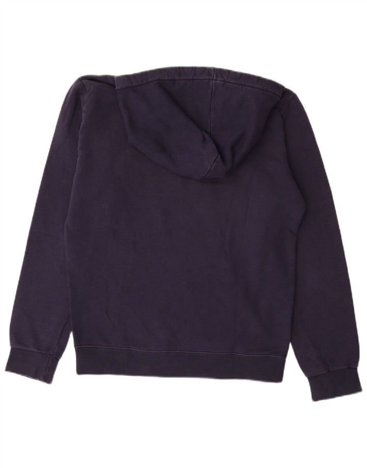 STARTER Mens Graphic Hoodie Jumper Medium Navy Blue Cotton