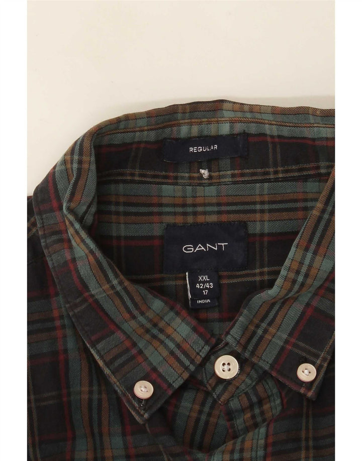 Gant Mens Regular Fit Flannel Shirt Size 42/43 17 2XL Multicoloured Check