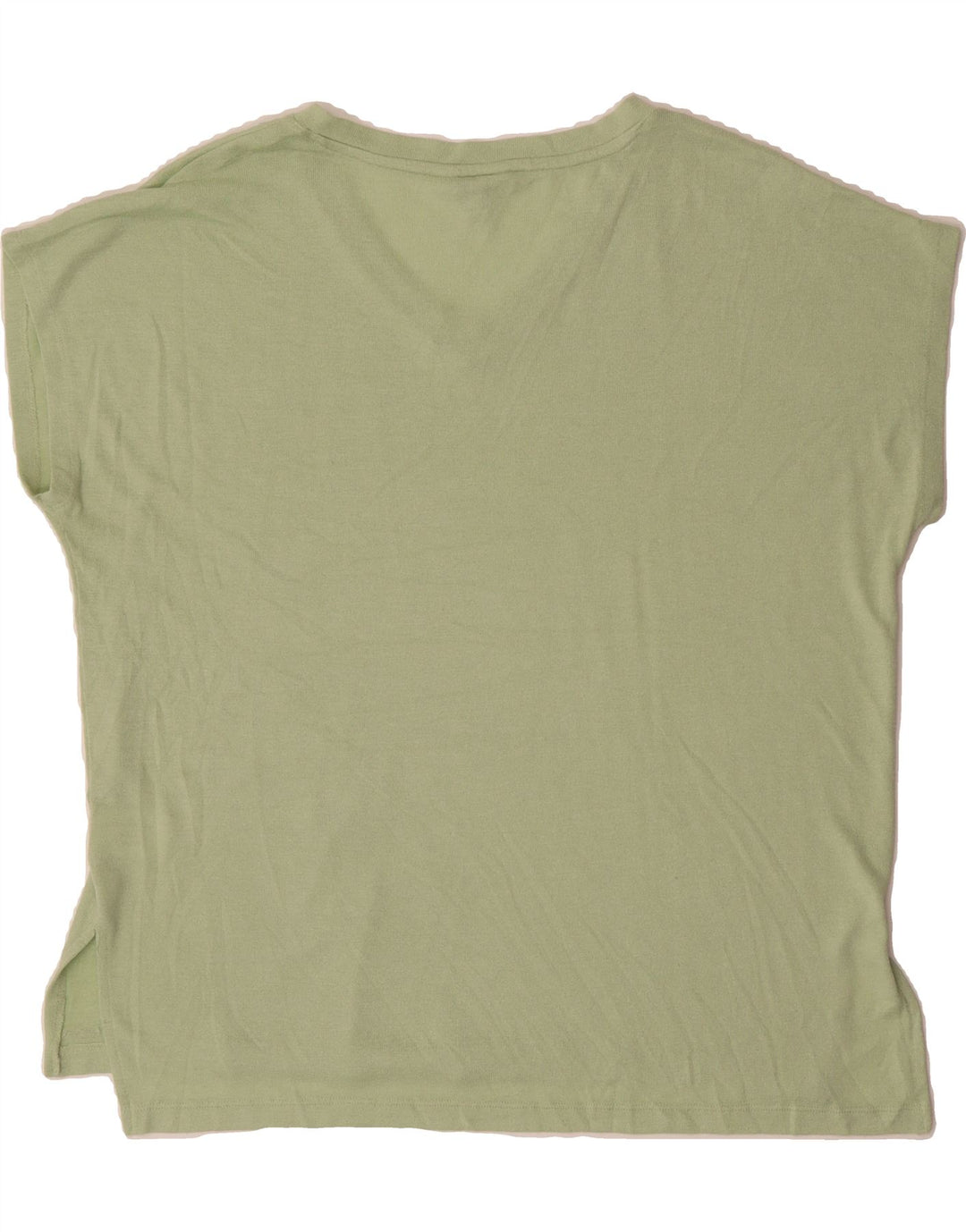 ORVIS Womens T-Shirt Top UK 16 Large Green Polyester Vintage Orvis and Second-Hand Orvis from Messina Hembry 