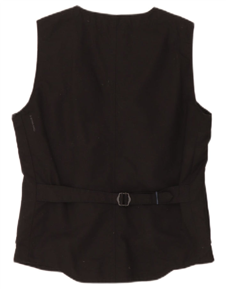 G-Star Mens Waistcoat Medium Black Cotton
