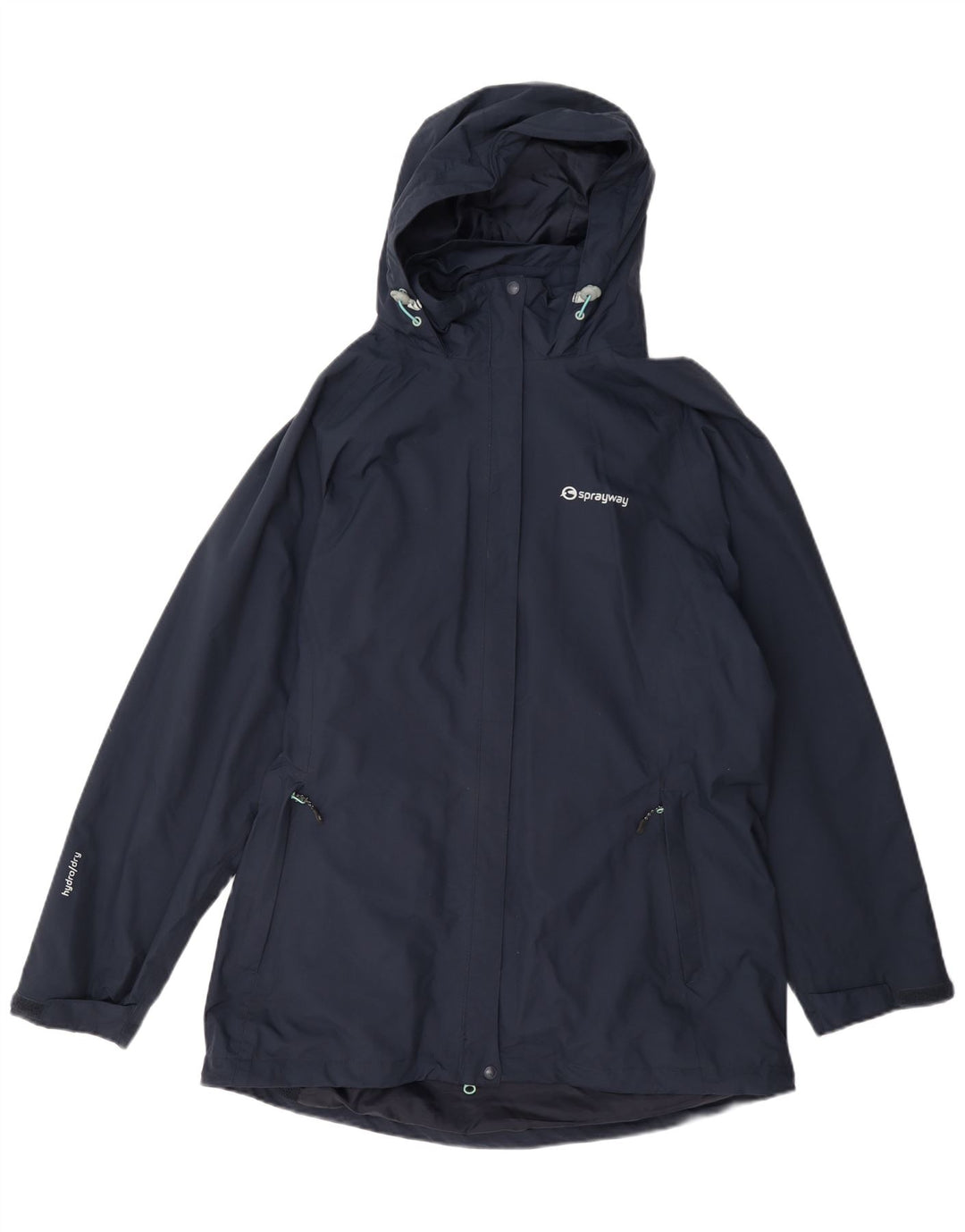 Sprayway Dame Hætte Regnjakke UK 16 Large Navy Blue Polyamide