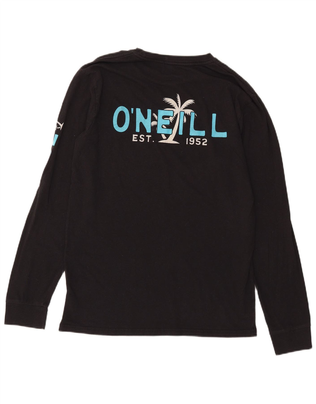 O'Neill Mens Graphic Top Long Sleeve Medium Black Cotton
