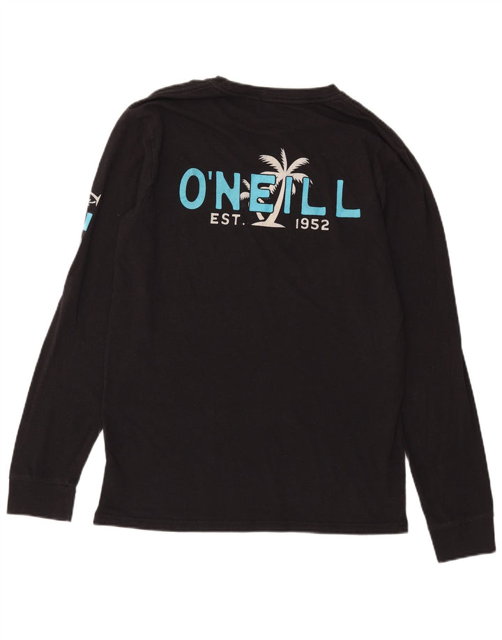 O'Neill Mens Graphic Top Long Sleeve Medium Black Cotton
