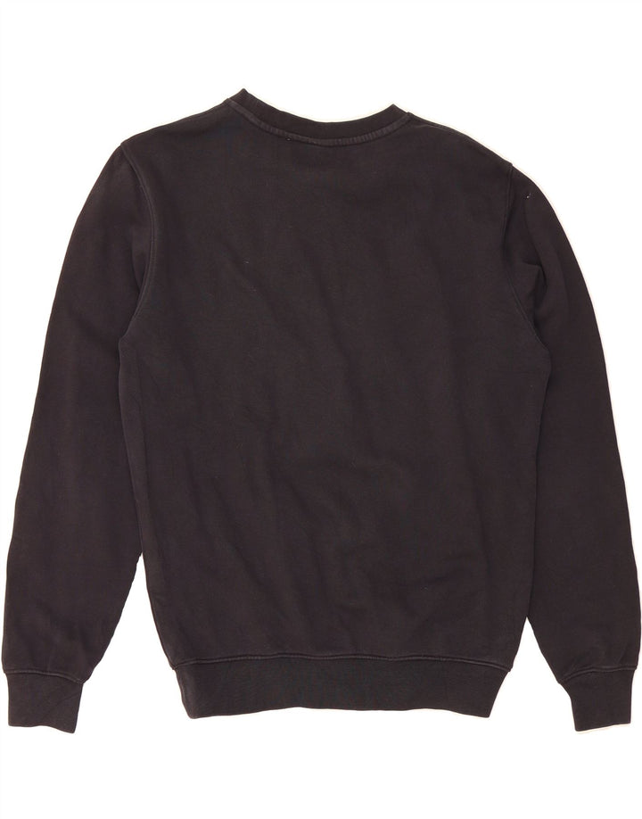 CHAMPION Mens Graphic Sweatshirt Jumper Small Black Cotton Vintage Champion and Second-Hand Champion from Messina Hembry 