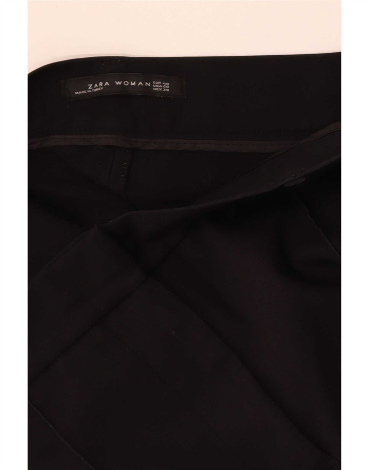 Zara Womens Bootcut Casual Trousers EU 40 Medium W30 L32 Black