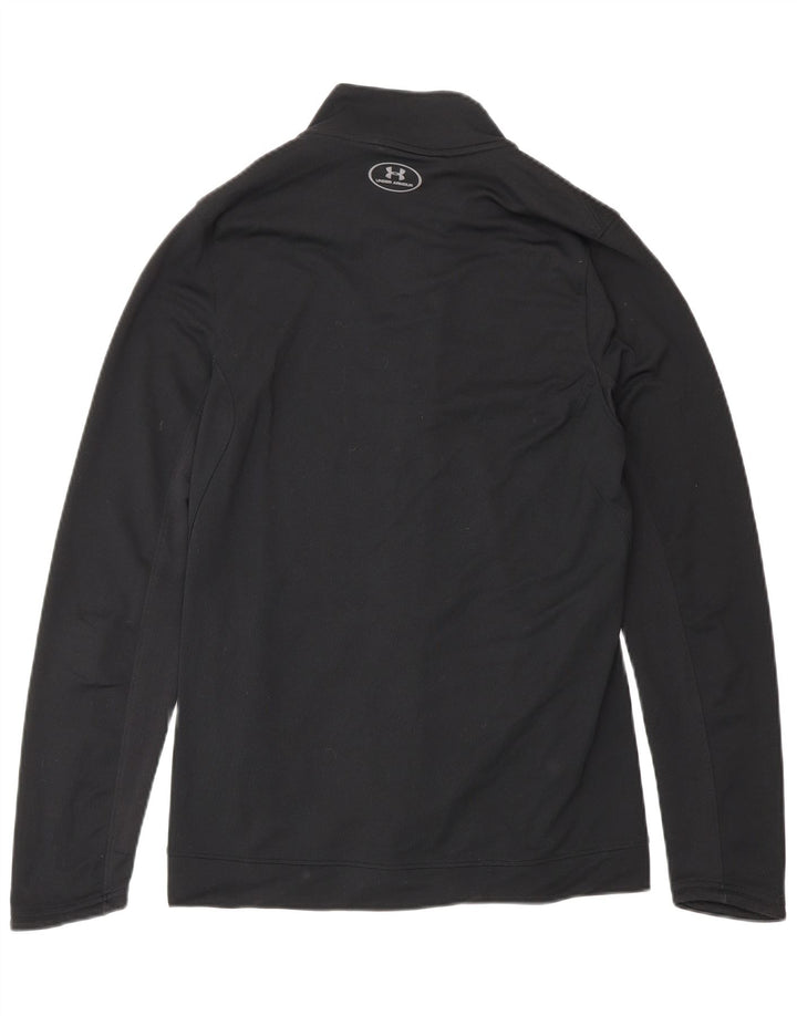 Under Armour Mens Fitted Graphic Tracksuit Top Jacket Small Black Polyester