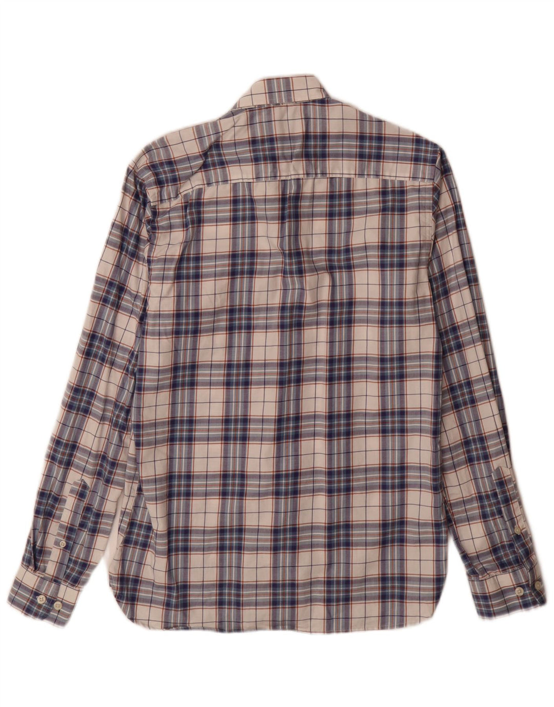 Jack & Jones Mens Tailored Shirt Small Blue Check Cotton