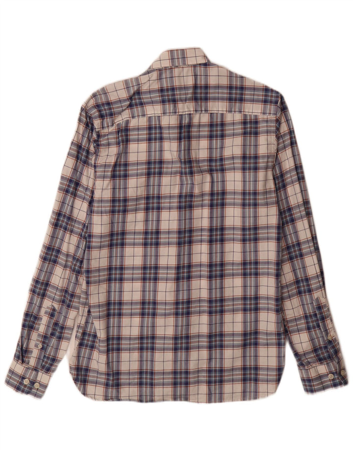 Jack & Jones Mens Tailored Shirt Small Blue Check Cotton