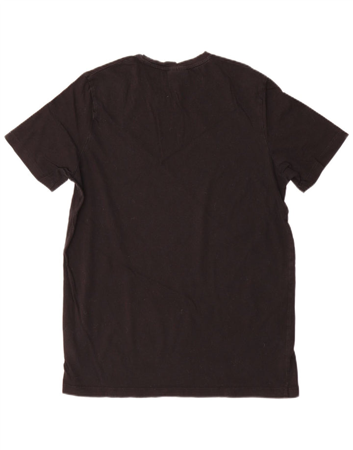 Hugo Boss Mens T-Shirt Top Medium Black Cotton