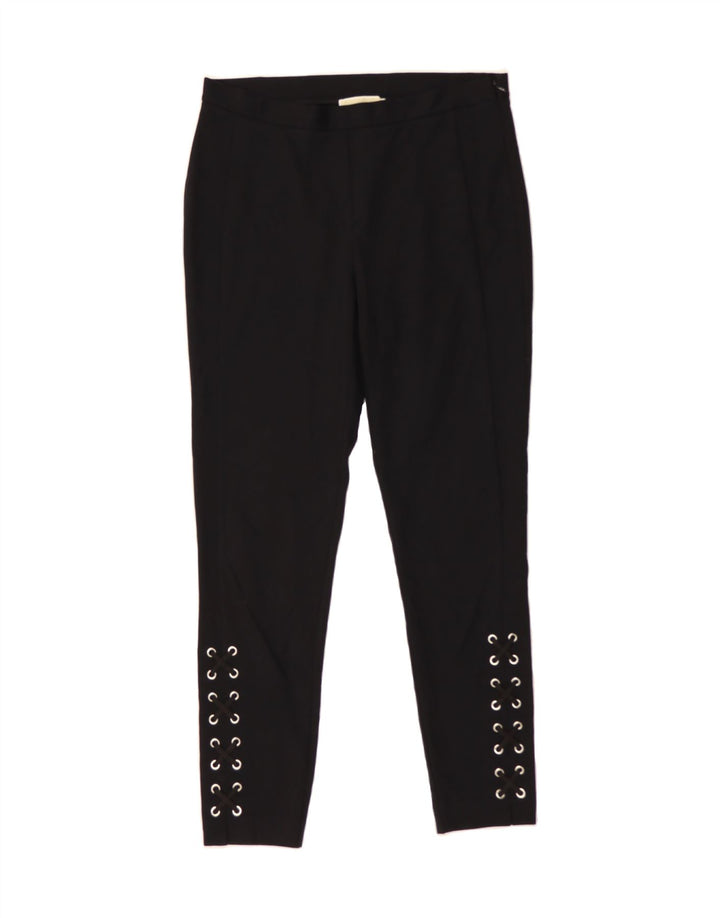 MICHAEL KORS Womens Slim Casual Trousers US 10 Large  Black Vintage Michael Kors and Second-Hand Michael Kors from Messina Hembry 