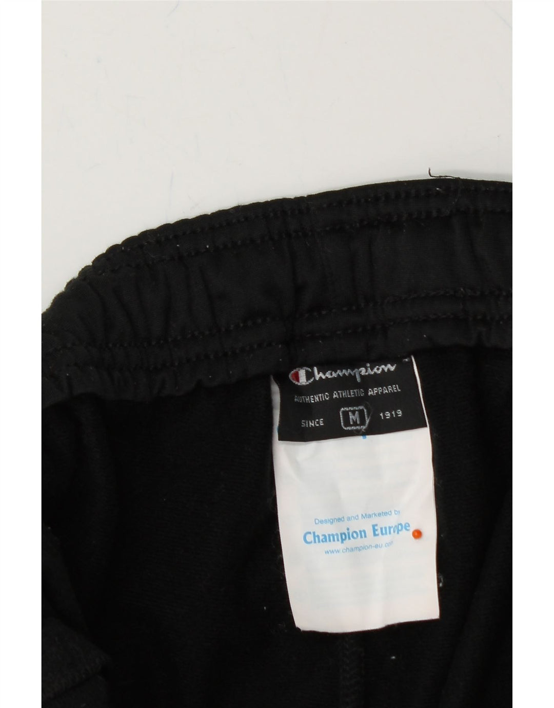 CHAMPION Mens Tracksuit Trousers Medium  Black Polyester Vintage Champion and Second-Hand Champion from Messina Hembry 