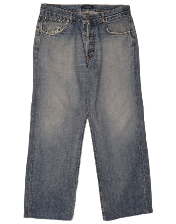 Zara Straight Jeans til mænd EU 46 XL W36 L29 Blå Bomuld