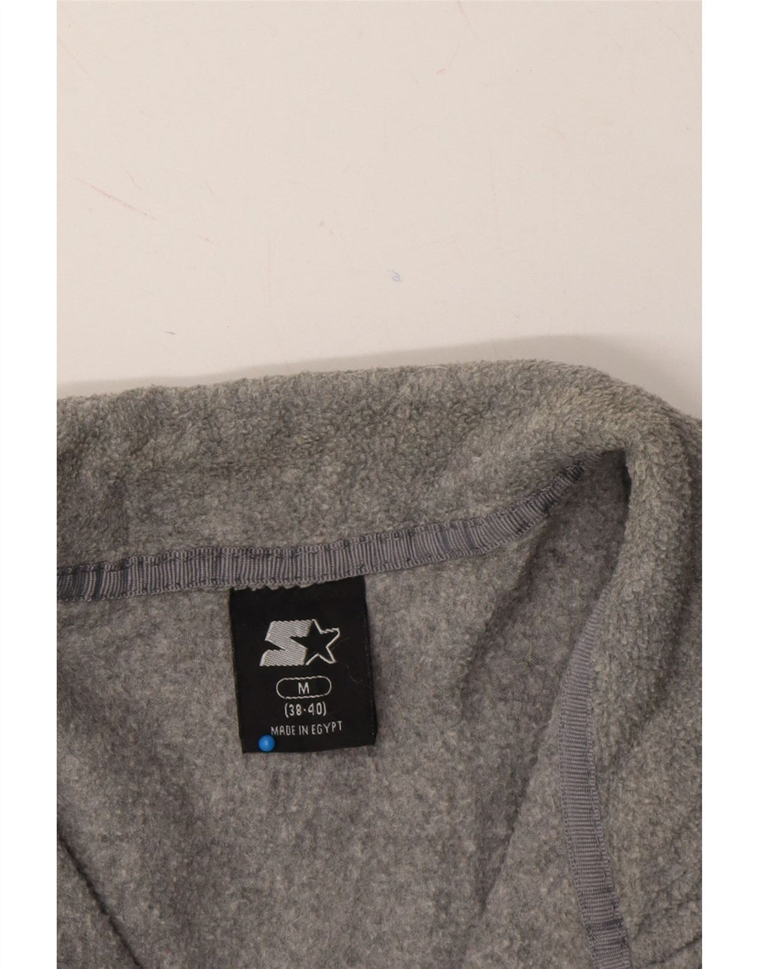 STARTER Mens Fleece Jacket Size 38/40 Medium Grey Polyester Vintage Starter and Second-Hand Starter from Messina Hembry 