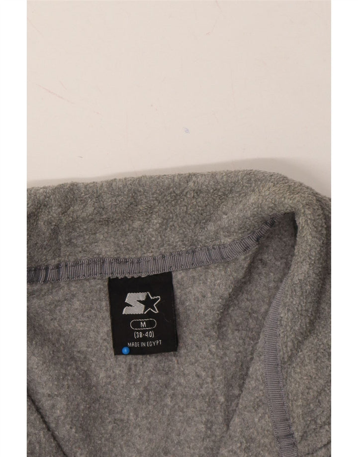 STARTER Mens Fleece Jacket Size 38/40 Medium Grey Polyester Vintage Starter and Second-Hand Starter from Messina Hembry 
