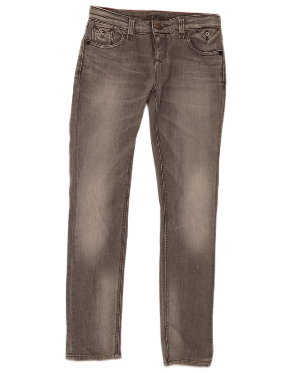 Jeans slim per ragazze Tommy Hilfiger 11-12 anni W26 L28 cotone grigio