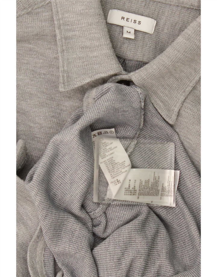 Reiss Mens Shirt Medium Grey Cotton