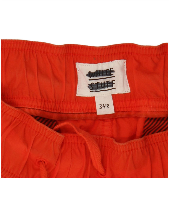 White Stuff Mens Cargo Shorts W34 Large Orange