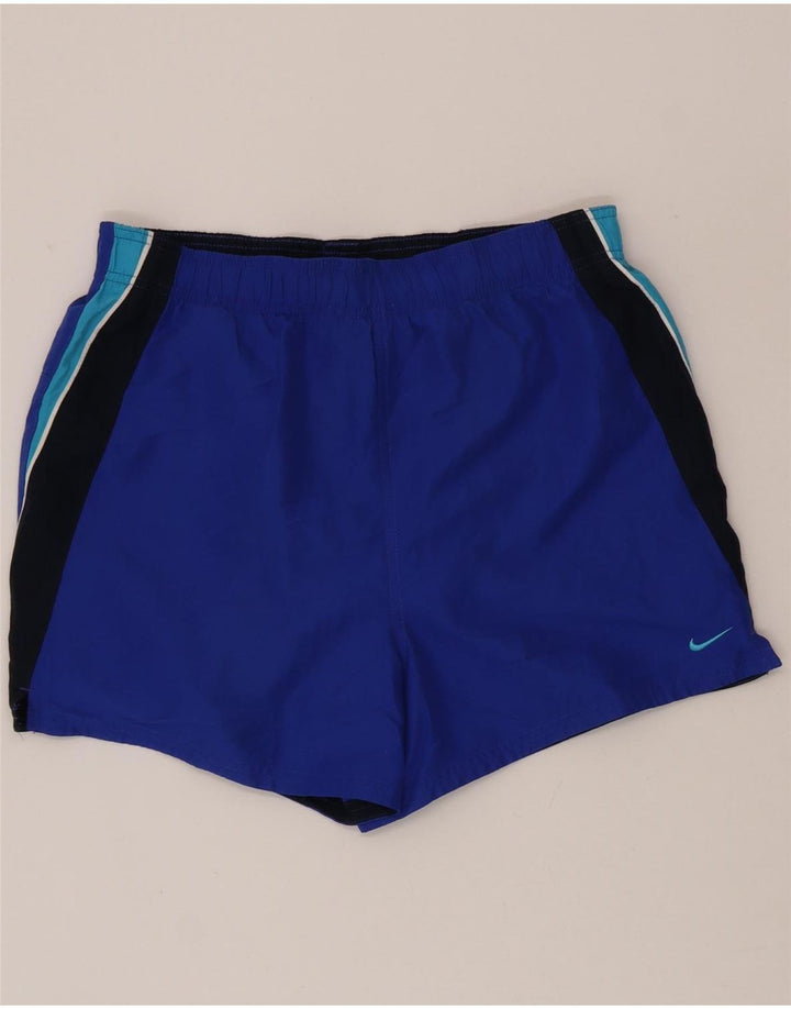 Nike Mens Sport Shorts Medium Blue Colourblock Polyester