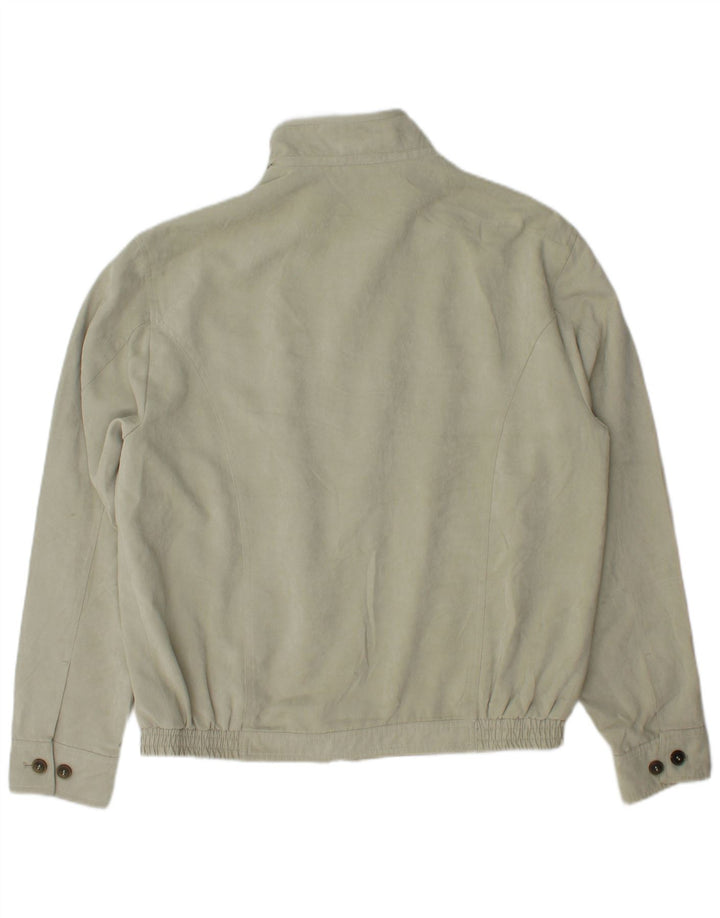 Marks & Spencer Bomber Jacket UK 38 Medium Green Polyester