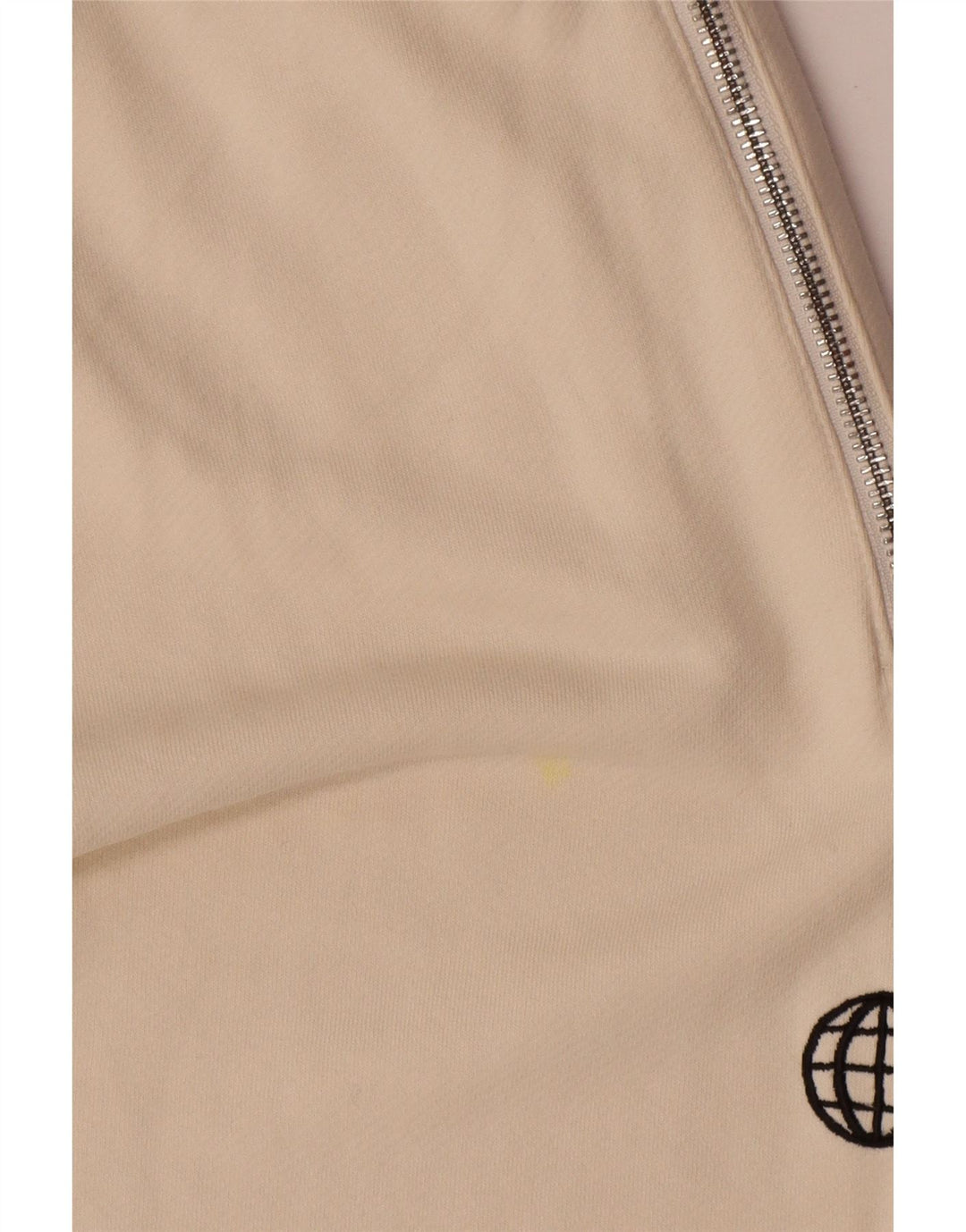 Zara Mens Tracksuit Trousers Joggers Medium  Off White Cotton