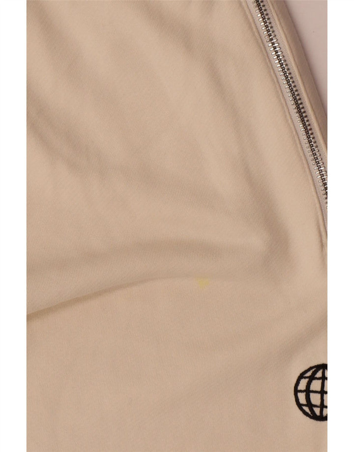 Zara Mens Tracksuit Trousers Joggers Medium  Off White Cotton