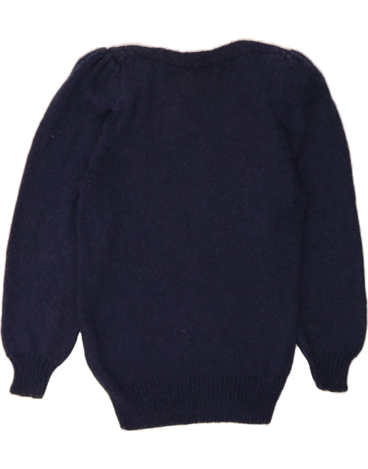 CARTHAGO Womens Boat Neck Jumper Sweater EU 38 Medium Navy Blue Vintage Carthago and Second-Hand Carthago from Messina Hembry 