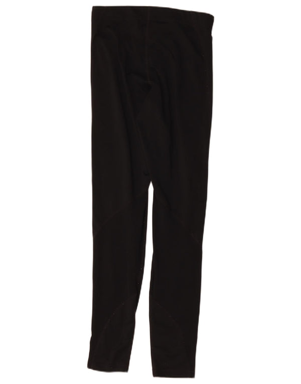 Nike Dame Grafiske Leggings UK 12 Medium Sort Bomuld