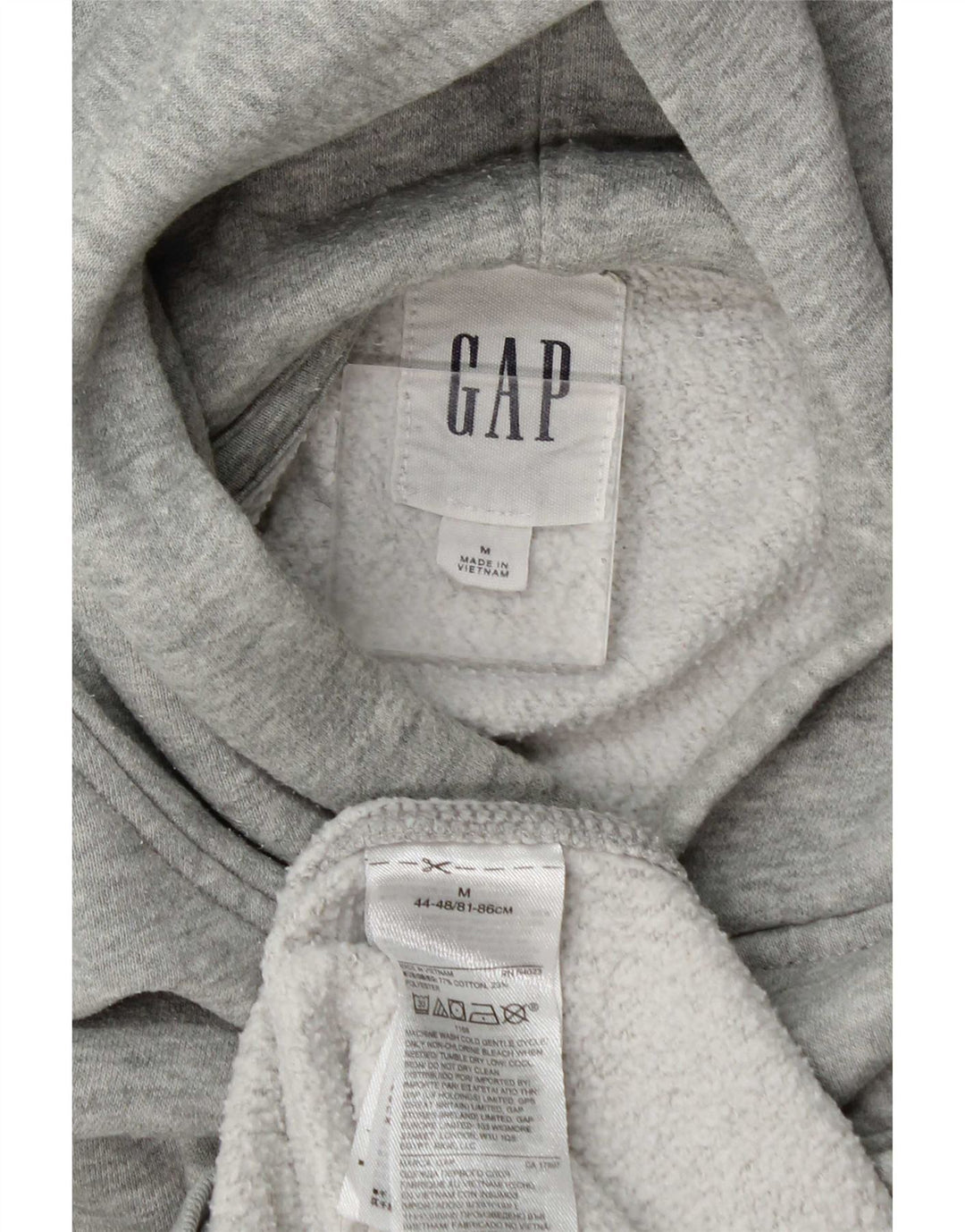 Gap Mens Hoodie Jumper Medium Grey Flecked Cotton