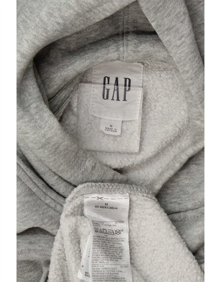Gap Mens Hoodie Jumper Medium Grey Flecked Cotton
