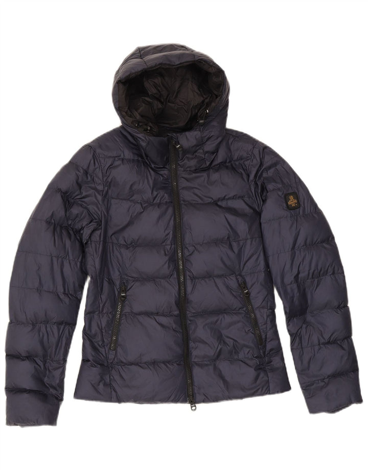 Refrigiwear Dame Hooded Polstret Jakke IT 40 Small Navy Blue