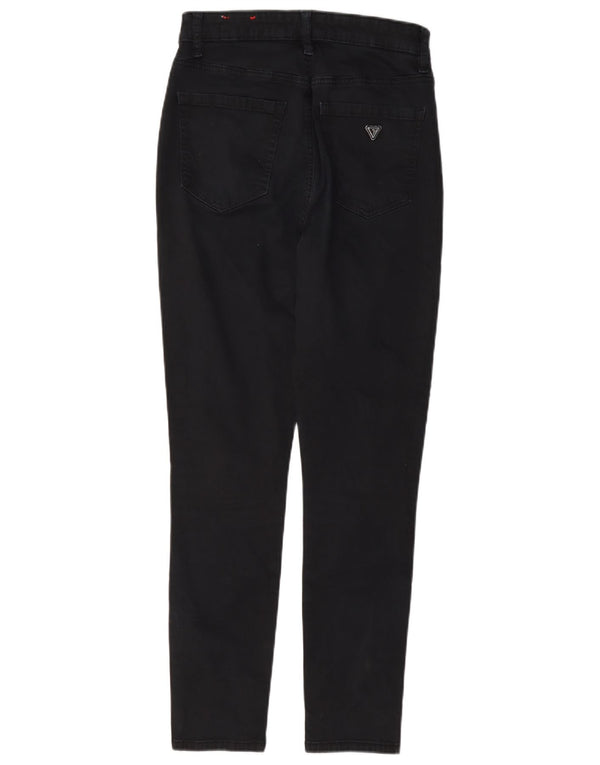 Blugi skinny pentru femei Guess cu talie înaltă L27 L27 bumbac negru