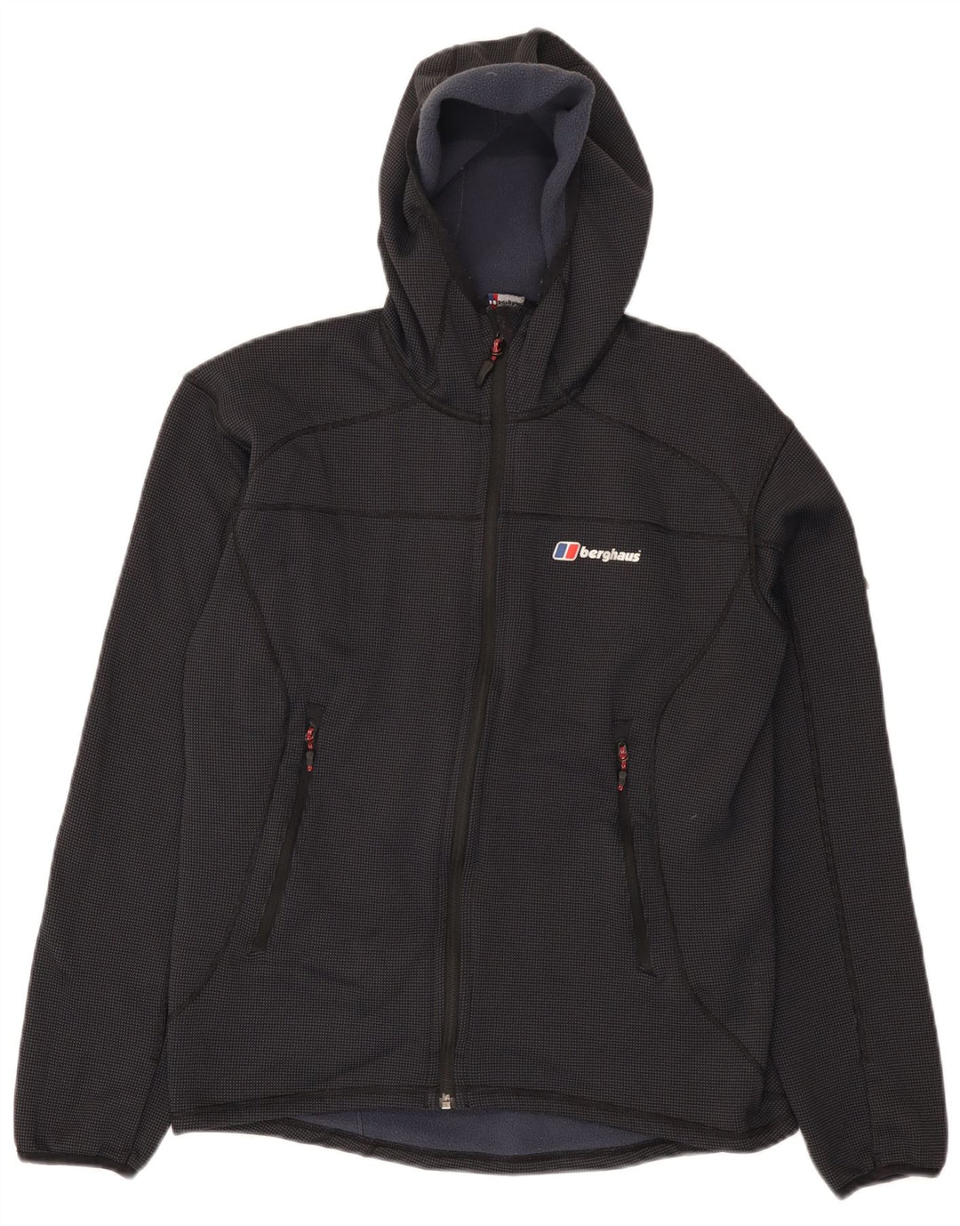 Berghaus Mens Hooded Windbreaker Jacket UK 38 Medium Navy Blue Polyester