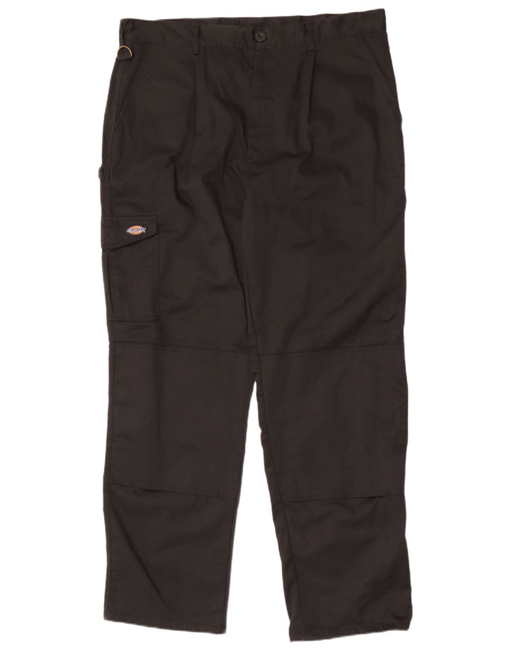 Dickies Mens Redhawk Straight Cargo Trousers W40 L33 Black Polyester