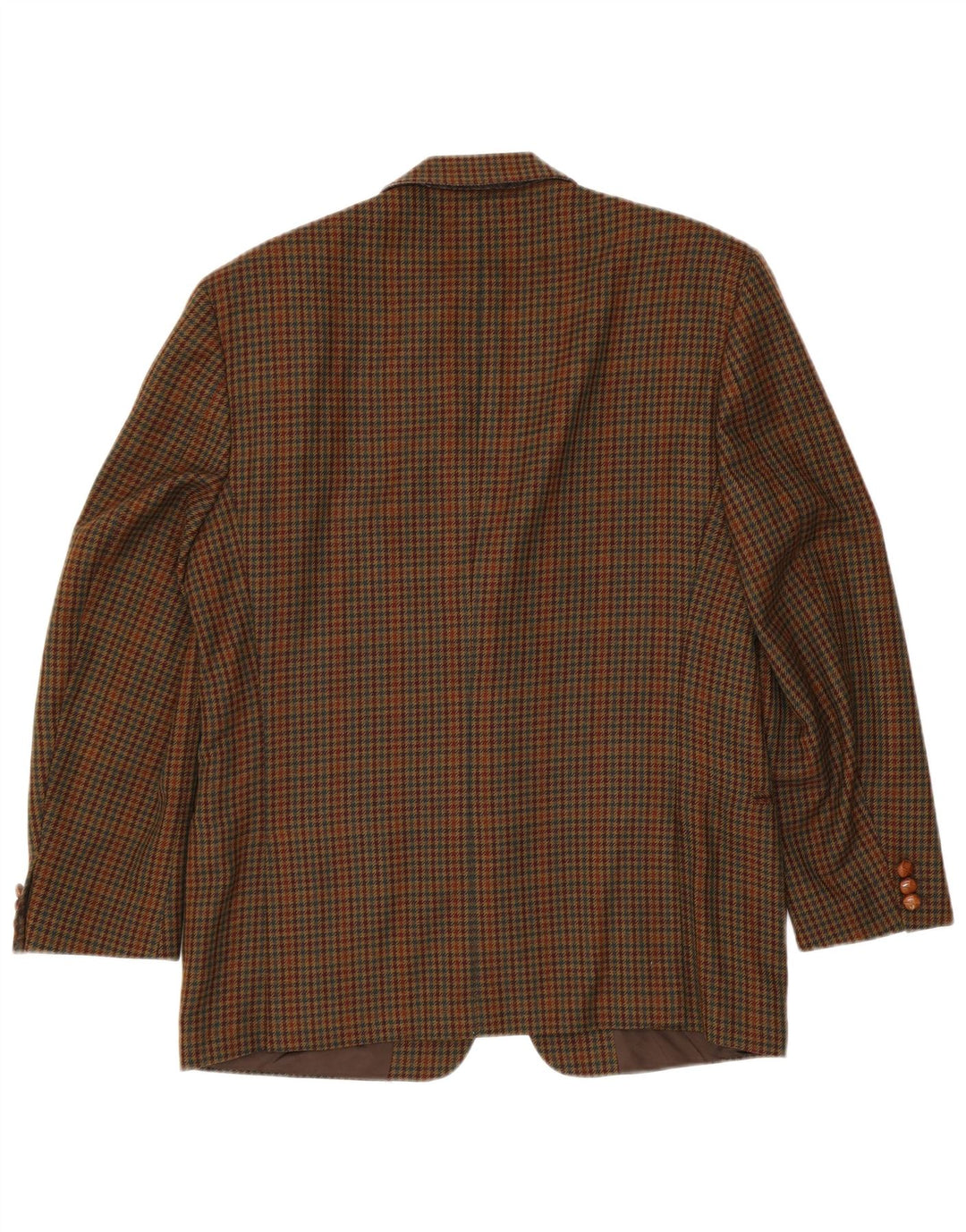 Visconti Herre 3-knaps blazerjakke IT 52 XL Brun Houndstooth lammeuld