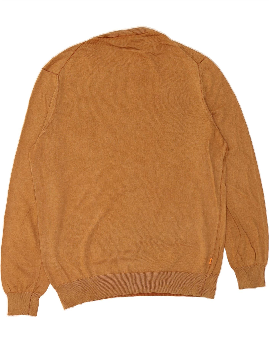 TIMBERLAND Mens Crew Neck Jumper Sweater Large Brown Cotton Vintage Timberland and Second-Hand Timberland from Messina Hembry 