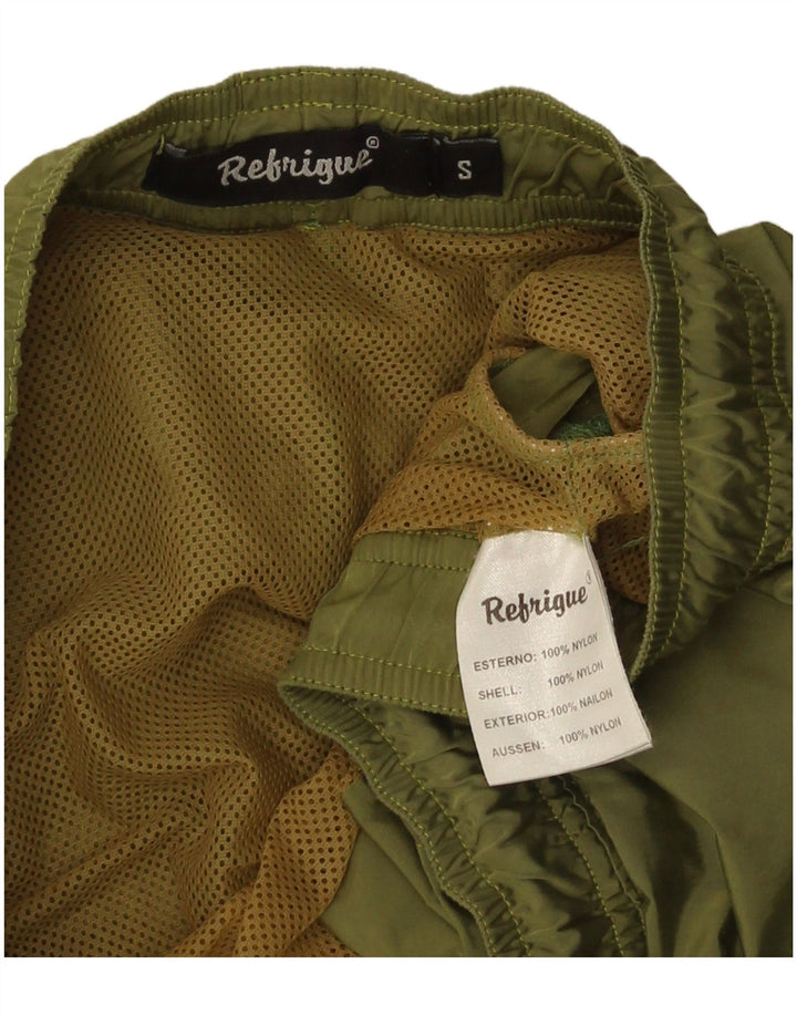 Refrigue Mens Swimming Shorts Small  Green Nylon