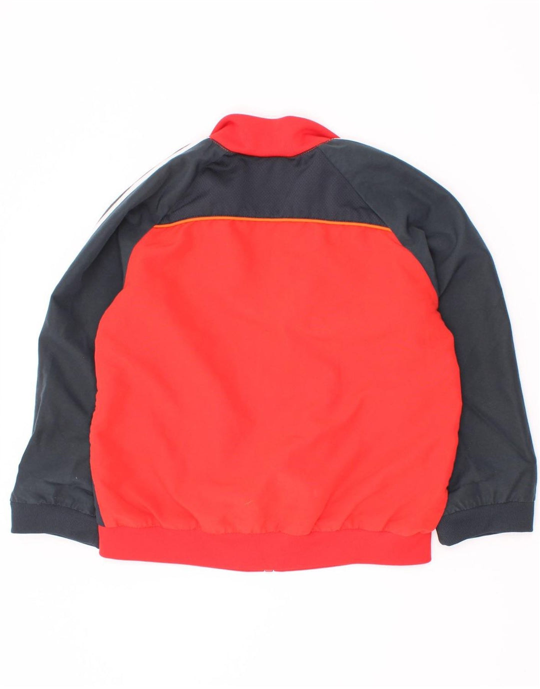 Adidas Boys tréningruha felső kabát 3-4 éves piros Colourblock poliészter