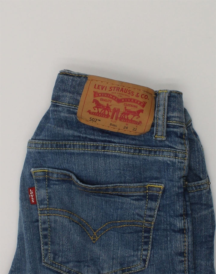 LEVI'S Girls 502 Regular Tapered Jeans 7-8 Years W24 L22 Blue Cotton | Vintage Levi's | Thrift | Second-Hand Levi's | Used Clothing | Messina Hembry 