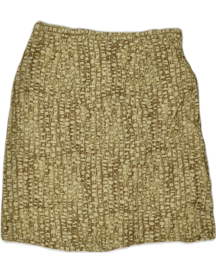 OMBRALUCE Womens Wrap Skirt IT 48 XL W32 Khaki Animal Print | Vintage Ombraluce | Thrift | Second-Hand Ombraluce | Used Clothing | Messina Hembry 