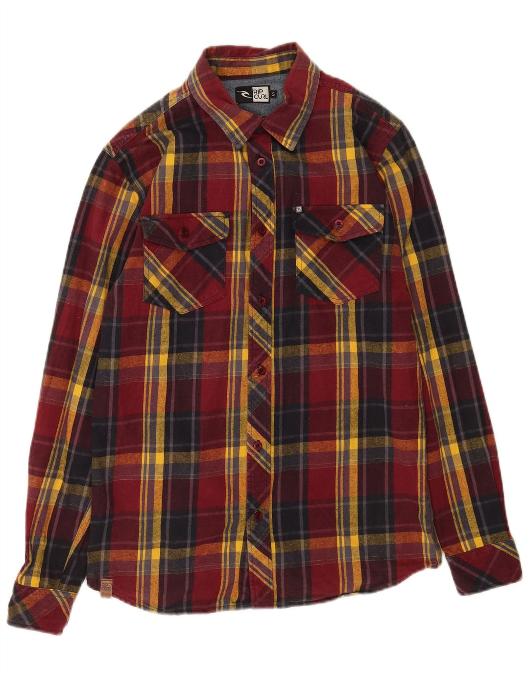 Rip Curl herre flannel skjorte lille rød ternet