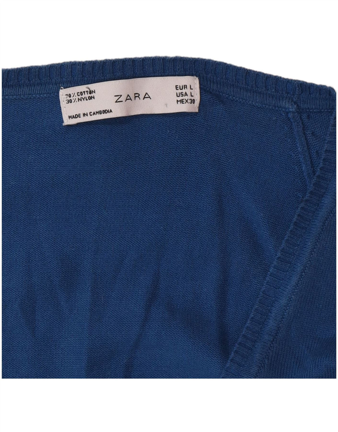 Maglione cardigan da donna Zara UK 14 grande blu