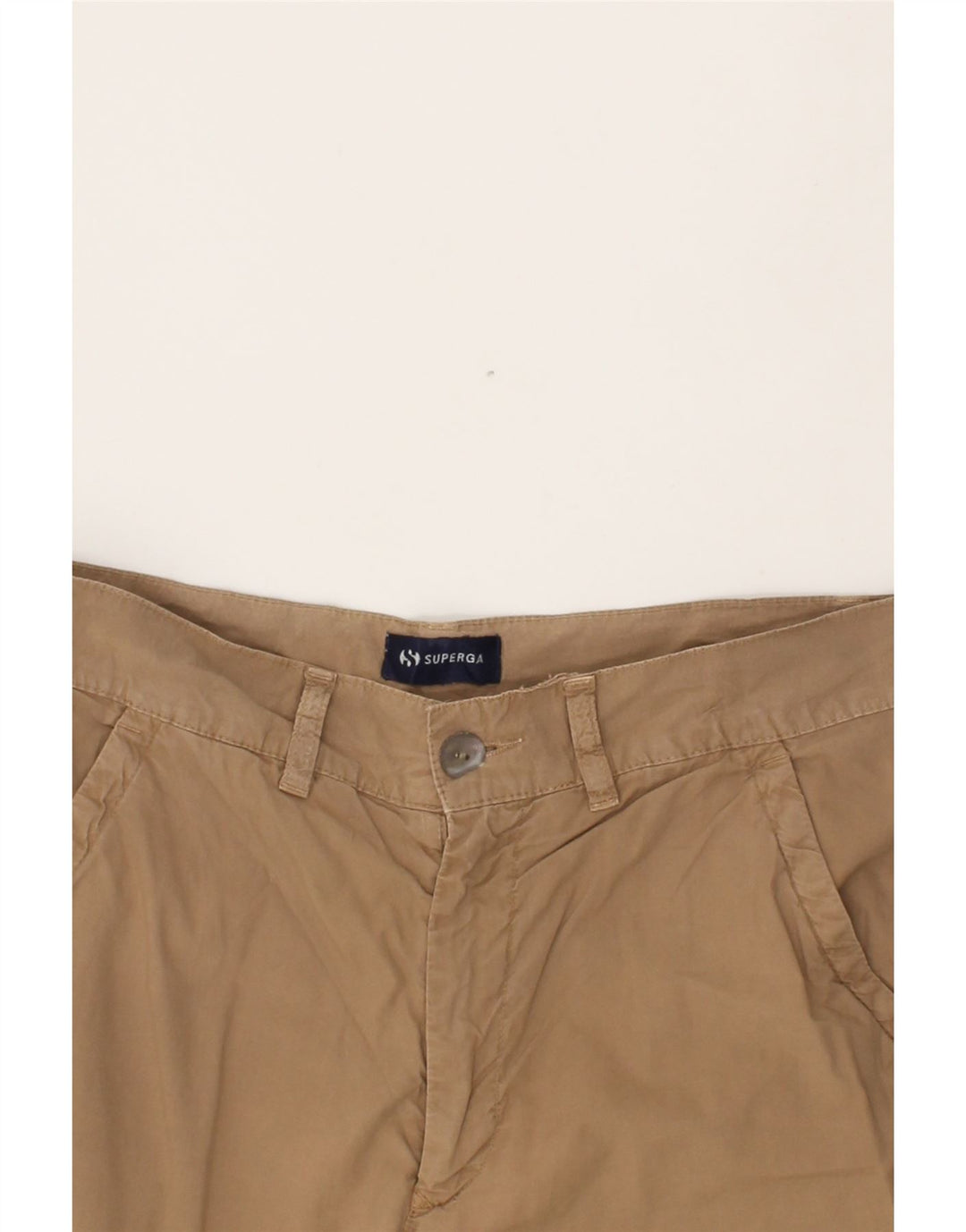 SUPERGA Mens Chino Shorts Small W28 Brown Cotton Vintage Superga and Second-Hand Superga from Messina Hembry 
