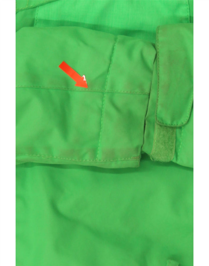 Quiksilver Boys Windbreaker Jacket 11-12 Years Medium Green Colourblock