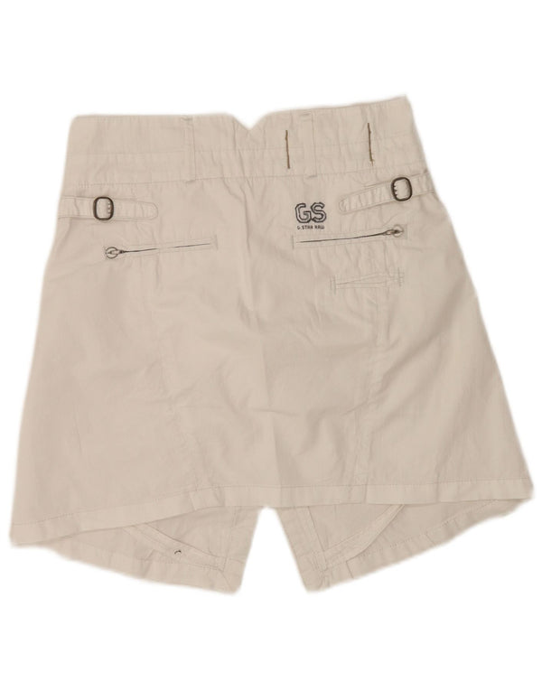 G-Star Dame Denim Mini Nederdel W27 Medium Hvid Bomuld