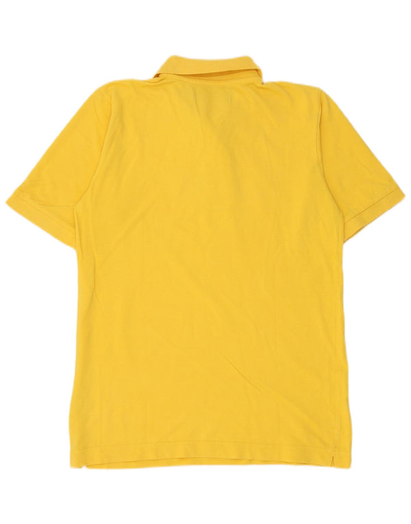 Kappa Herren Poloshirt Small Gelb Baumwolle