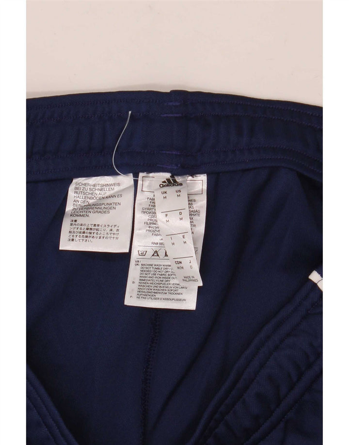 Pantaloni da tuta da uomo Adidas medi in poliestere blu navy