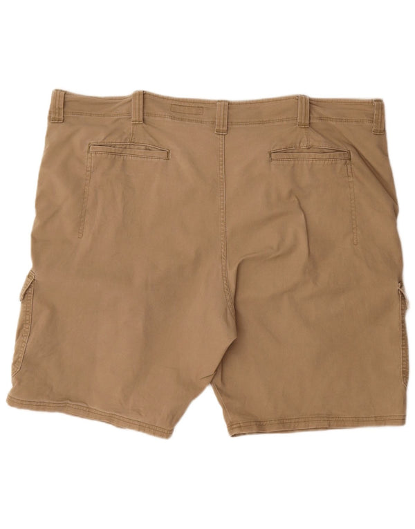 Wrangler Mens Relaxed Fit Cargo Shorts W44 2XL Beige Baumwolle