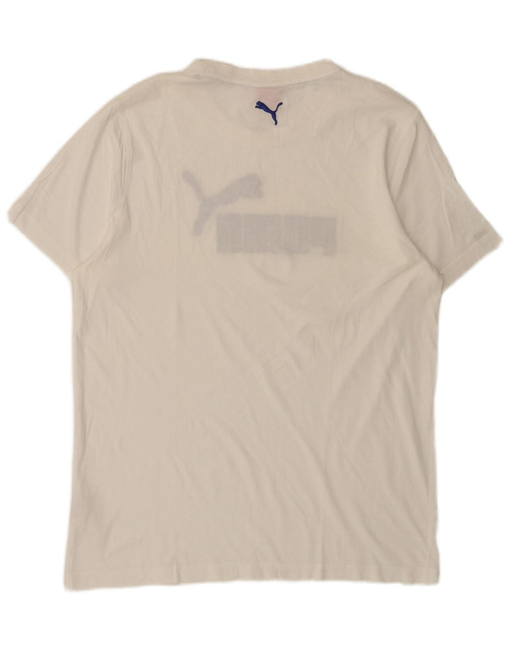 Puma Mens Graphic T-Shirt Top Large White